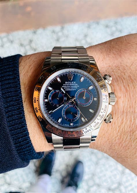 rolex daytona dial blue